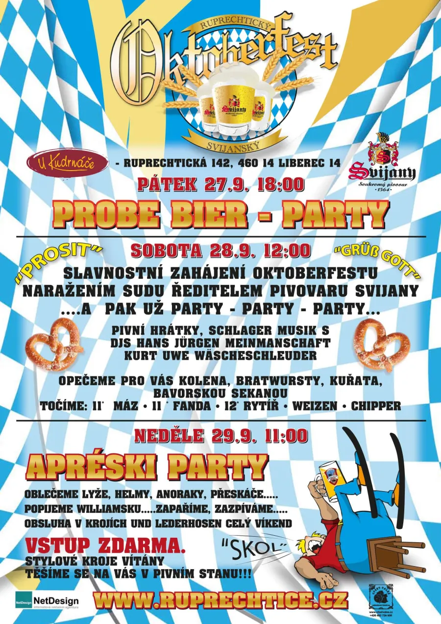 Plakát Oktoberfest u Kudrnáče