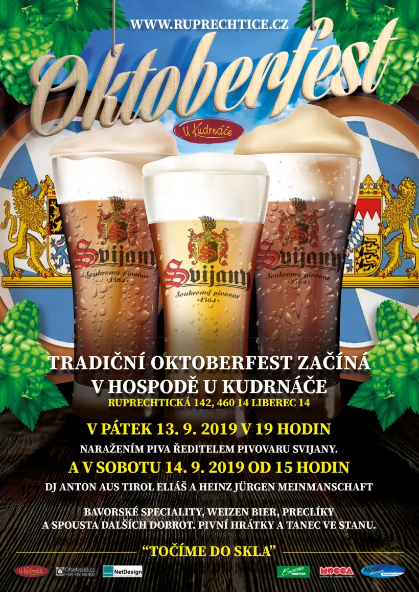 Plakát Oktoberfest 2019 u Kudrnáče